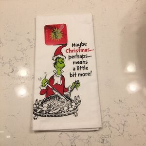 The Grinch kitchen towel NWT